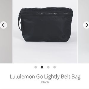 Lululemon Go Lightly Belt Bag Fanny Pack
Black